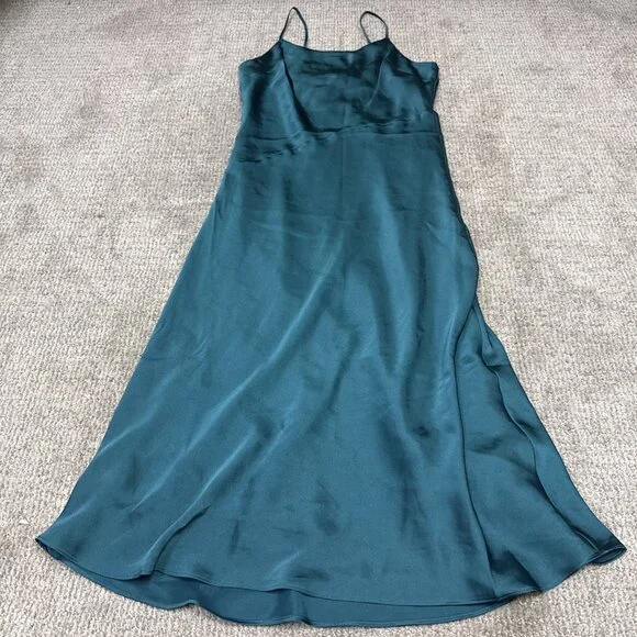 express green satin dress Express | Dresses | Express Dress Green Sleeveless Womens Size Medium